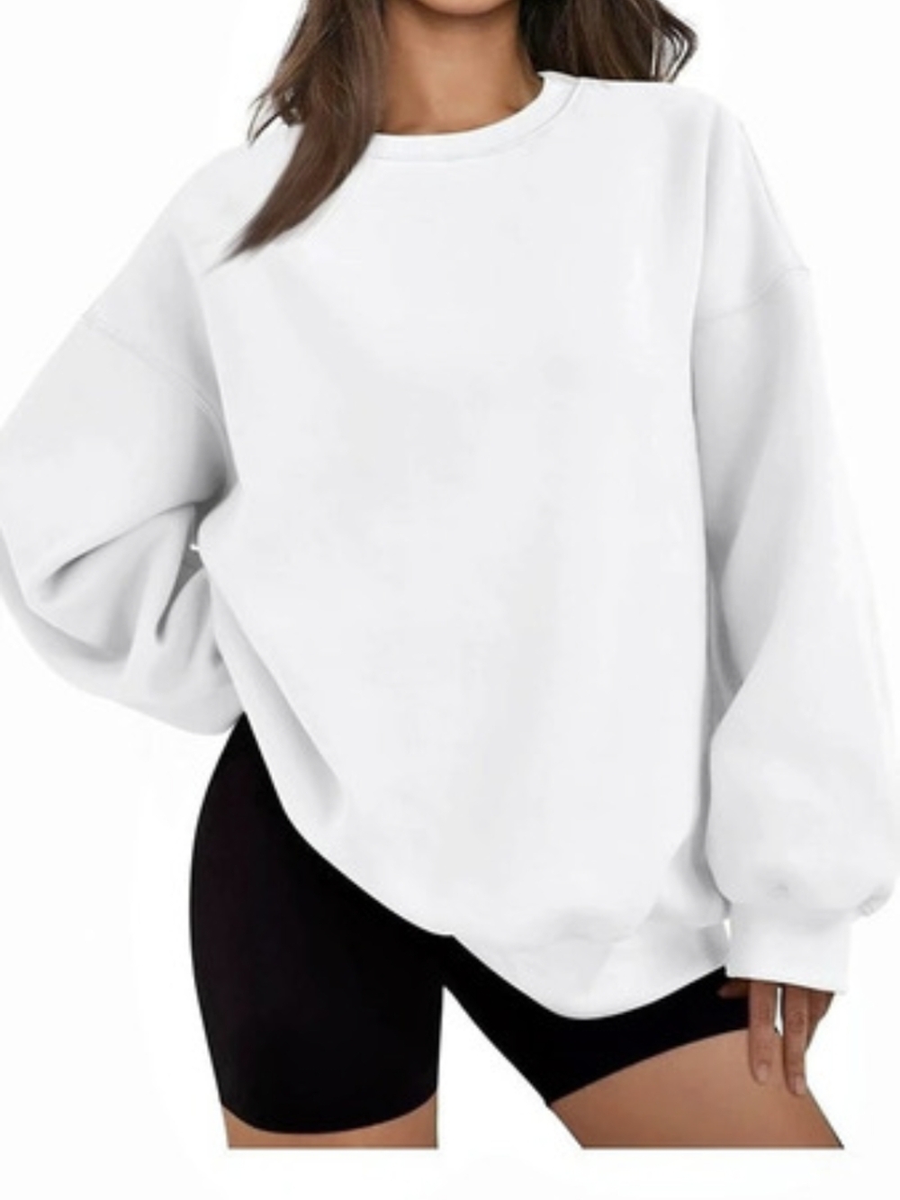 White Oversized Crewneck Sweatshirt | NWOT